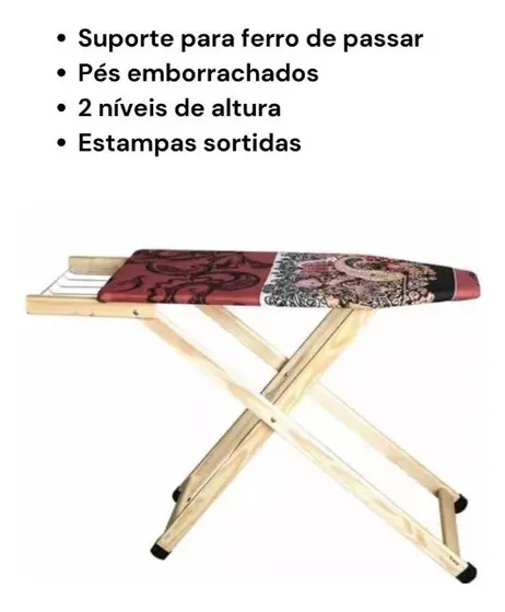 imagem de Tabua de Passar Roupas Madeira