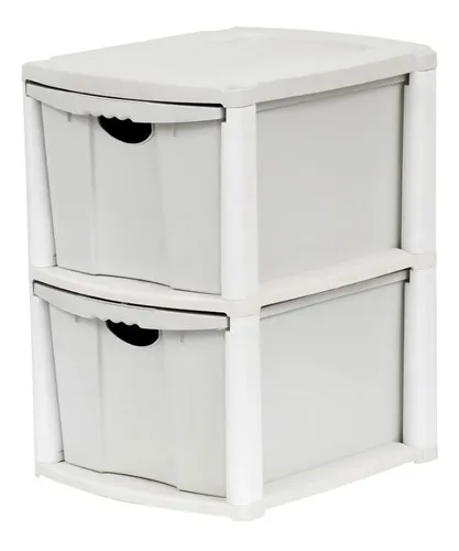 imagem de Gaveteiro Com 2 Gavetas Gigantes Gv41 Branca