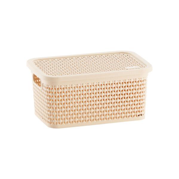 imagem de Caixa Organizadora Rattan 25 Litros Areia