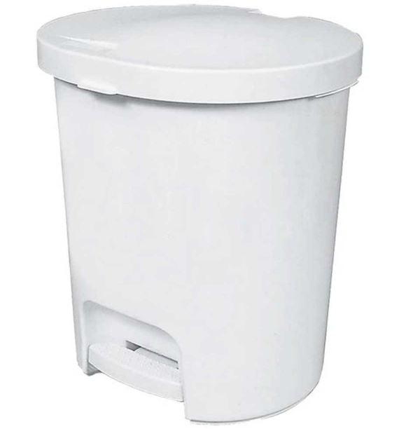 imagem de Lixeira Com Pedal Lx 01 25 Litros Creme