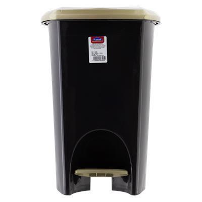 imagem de Lixeira Plástica Com Pedal Ecoblack 50 Litros