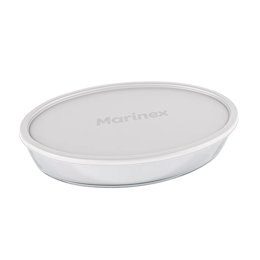 imagem de Assadeira Marinex Oval Com Tampa 2,4 Litros