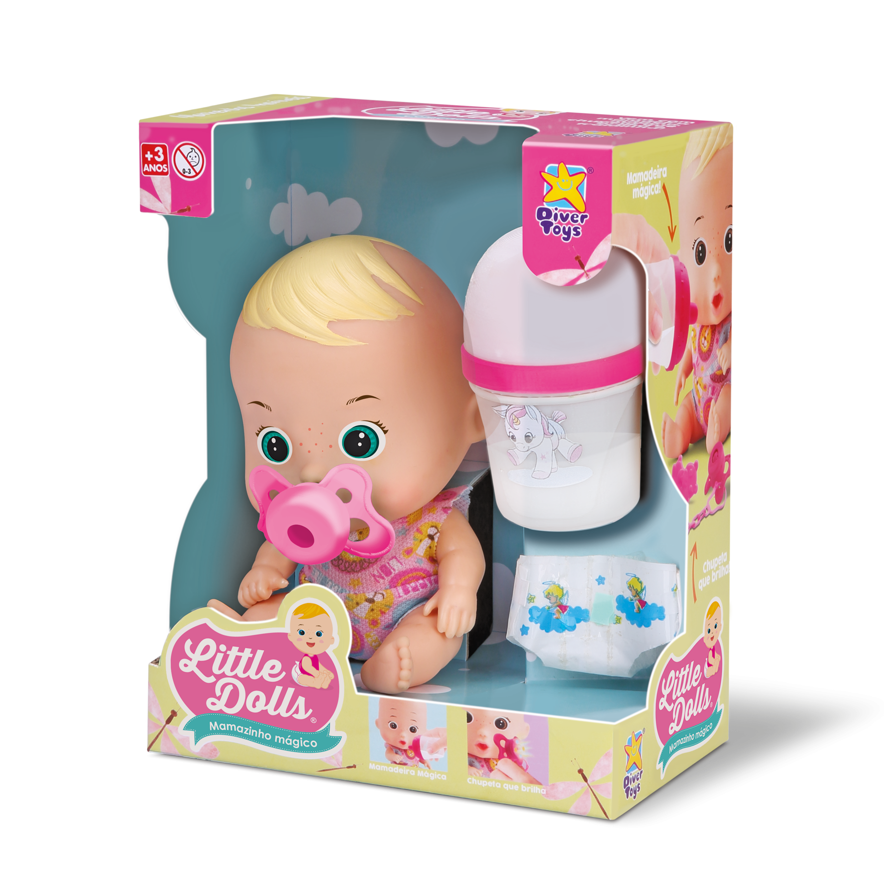 imagem de Boneco Mamazinho Magico Little Dolls