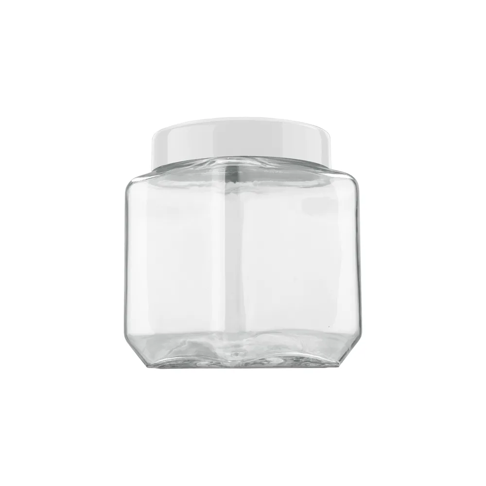 imagem de Pote de Vidro Quadrado 1,2 Litros