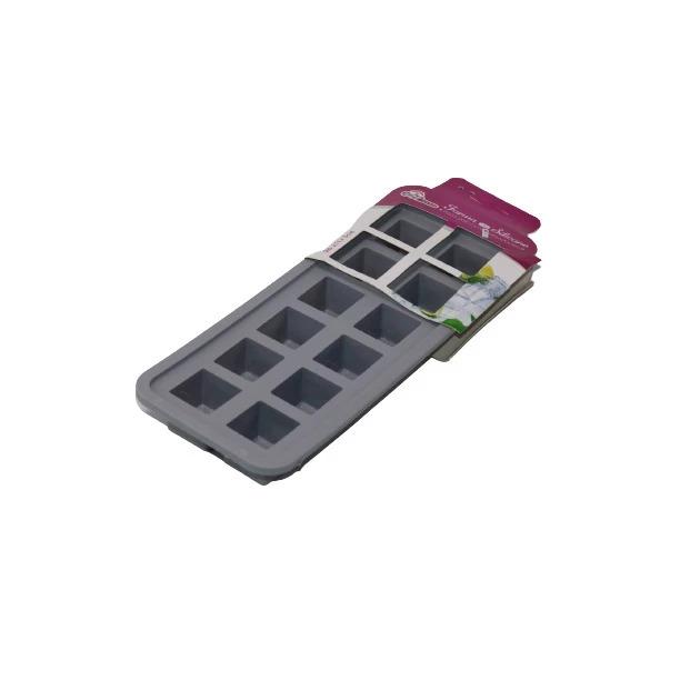 imagem de Forma Para Gelo Silicone Vermelho Com 12 Cavidades
