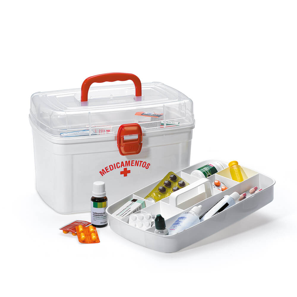 imagem de Frasqueira Para Medicamentos Grande com Bandeja