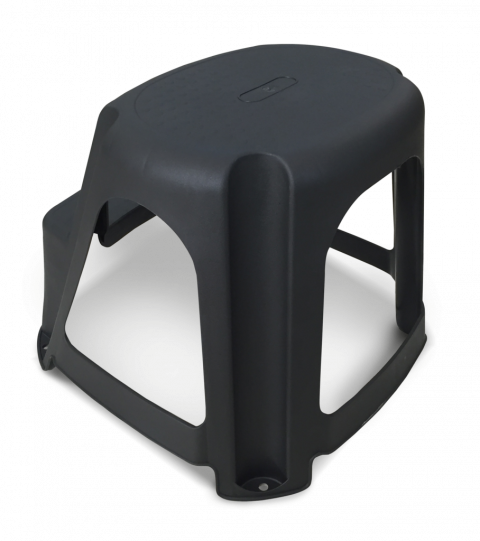 imagem de Banqueta Plástica Step Multiuso Preta