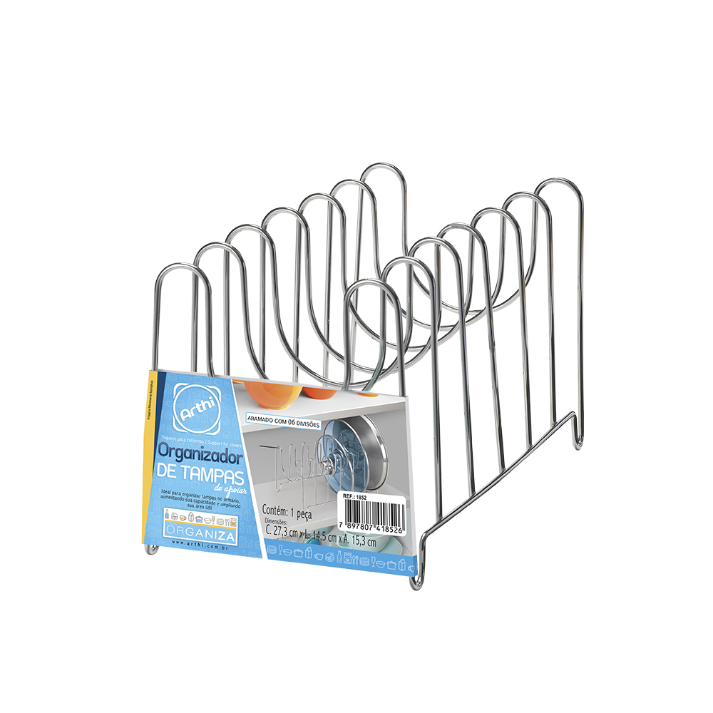 imagem de Organizador de Tampas Cromado