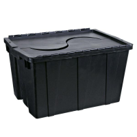 imagem de Container Organizador Com Tampa 56 Litros Preto