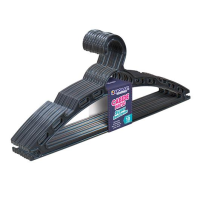 imagem de Cabide Super Resistente Preto Com 10 Pecas