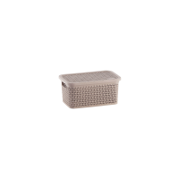 imagem de Caixa Organizadora Rattan 2,5 Litros Cappuccino